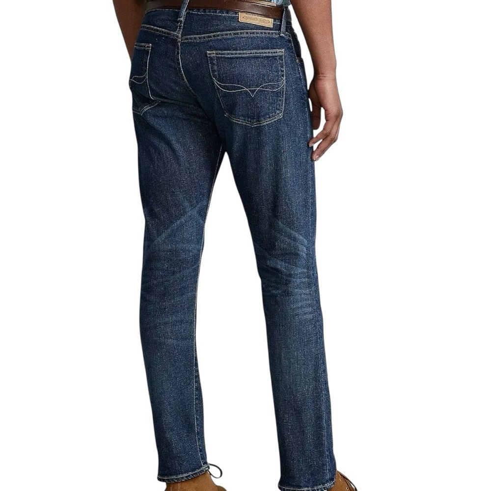 Polo Ralph Lauren Varick Slim Straight Jeans 32x30 Medium Wash Stretch Denim - Picture 15 of 15